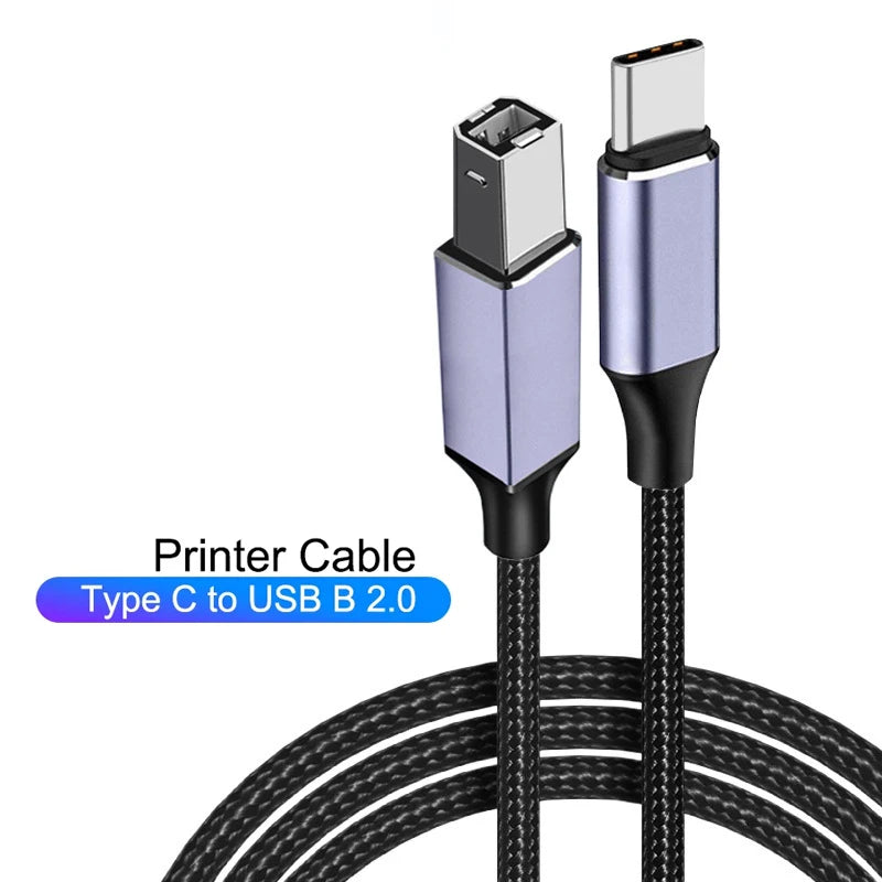 USB Type C Printer Cable